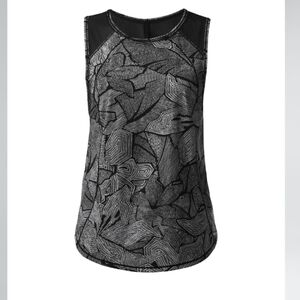 Lululemon Sculpt Tank Dottie Tribe White Black / Black 8